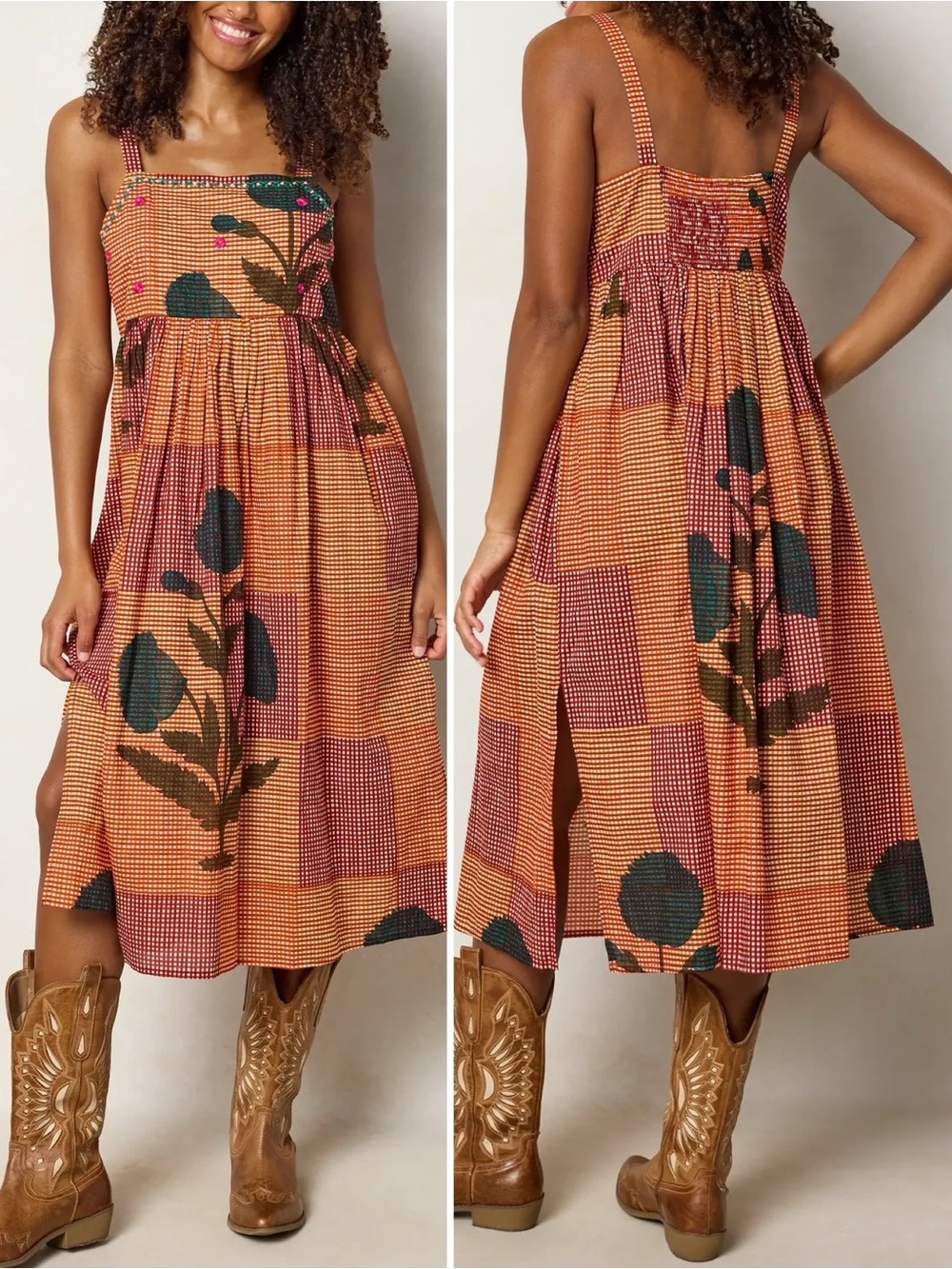 Natural Life Natalie Embroidered Cotton Midi Dress XS NWT NEW WITH TAGS - Picture 2 of 11